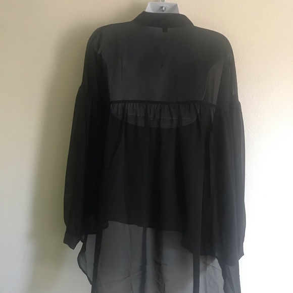 🔥Sheer Chiffon Tunic Top - Picture 3 of 5